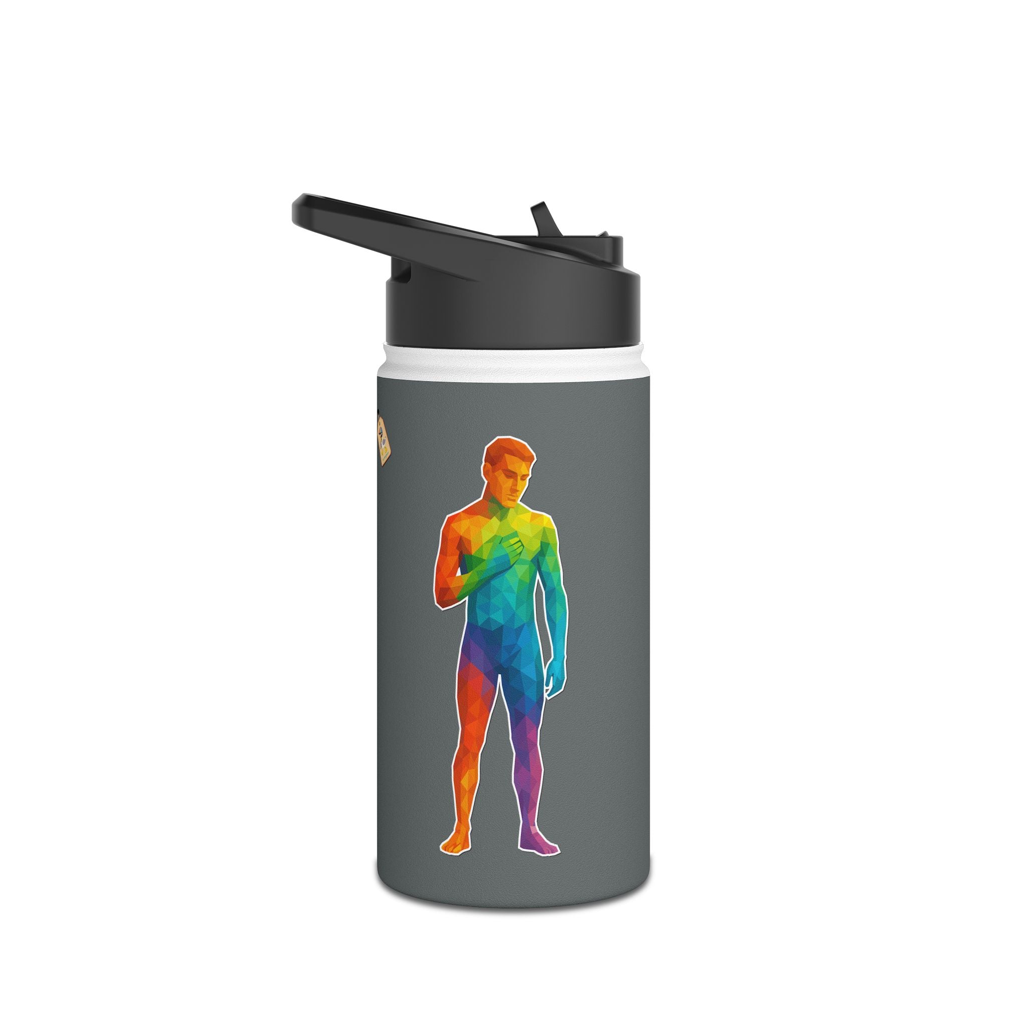 Geometric Pride Twink Stainless Steel Water Bottle