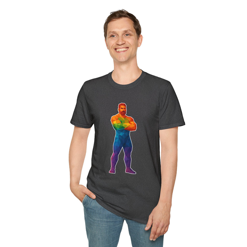 Geometric Pride Daddy - Unisex Softstyle T-Shirt