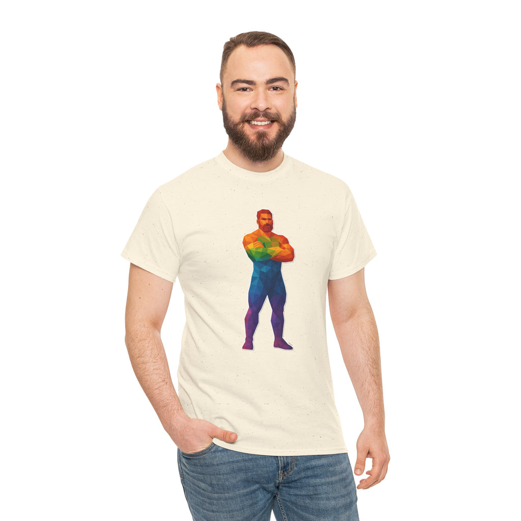 Geometric Pride Daddy - Unisex Heavy Cotton Shirt
