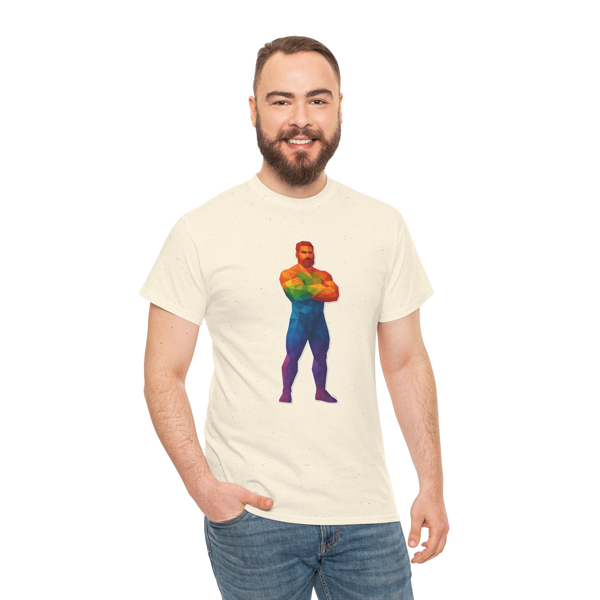 Geometric Pride Daddy - Unisex Heavy Cotton Shirt