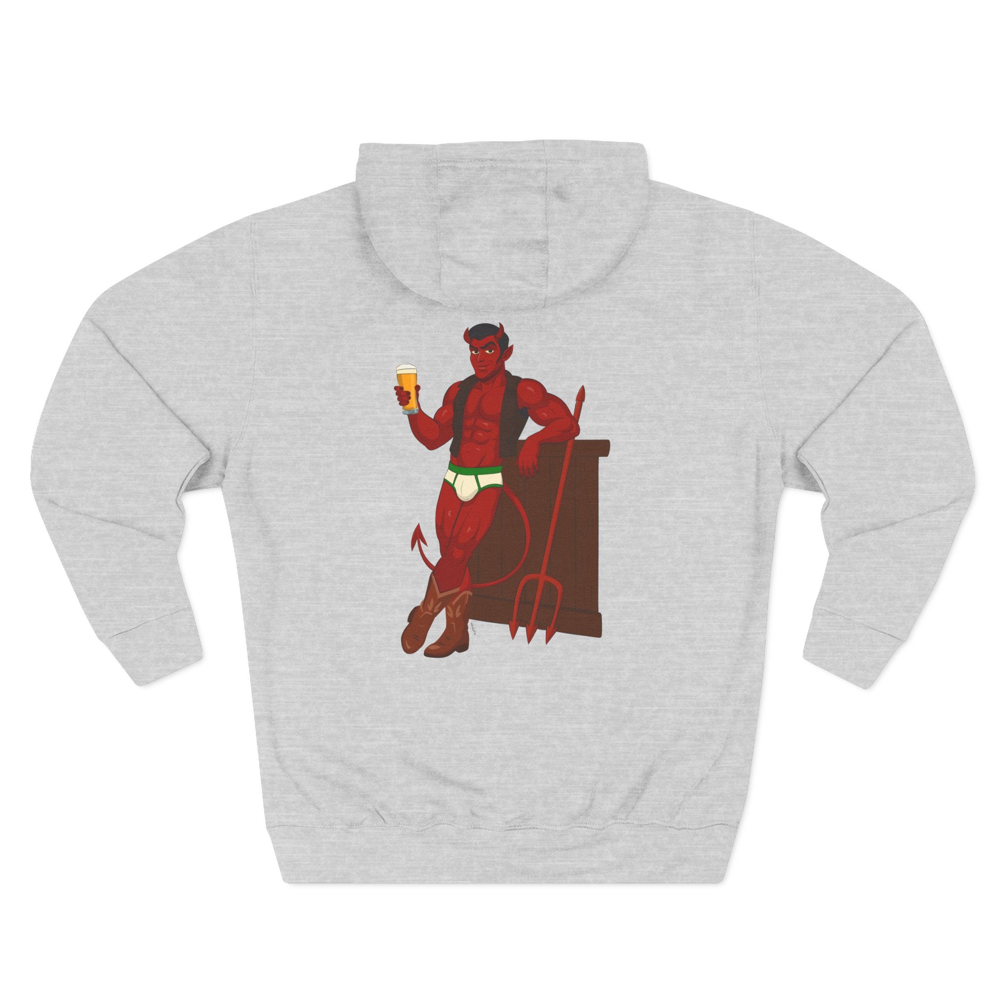 Saddle Up, Devil - Three-Panel Fleece Hoodie