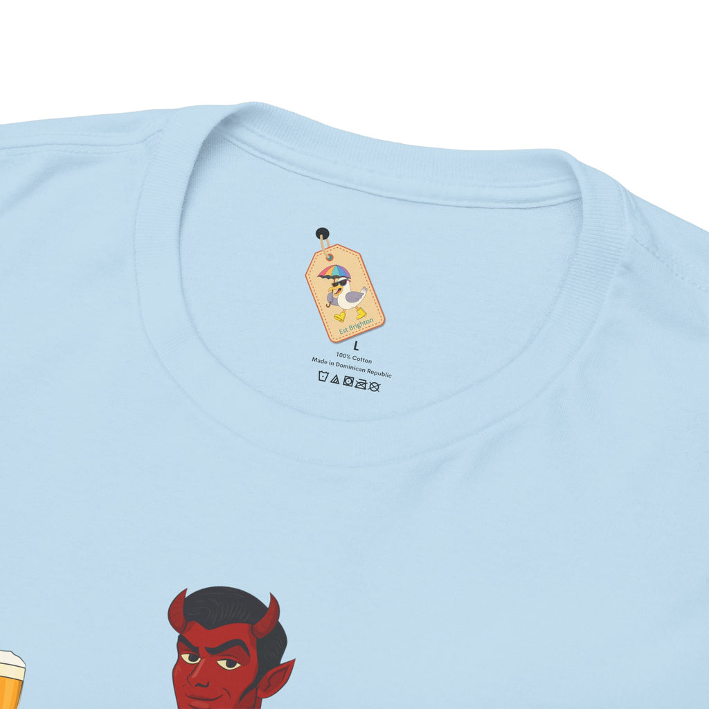 Saddle Up, Devil- Unisex Heavy Cotton Shirt