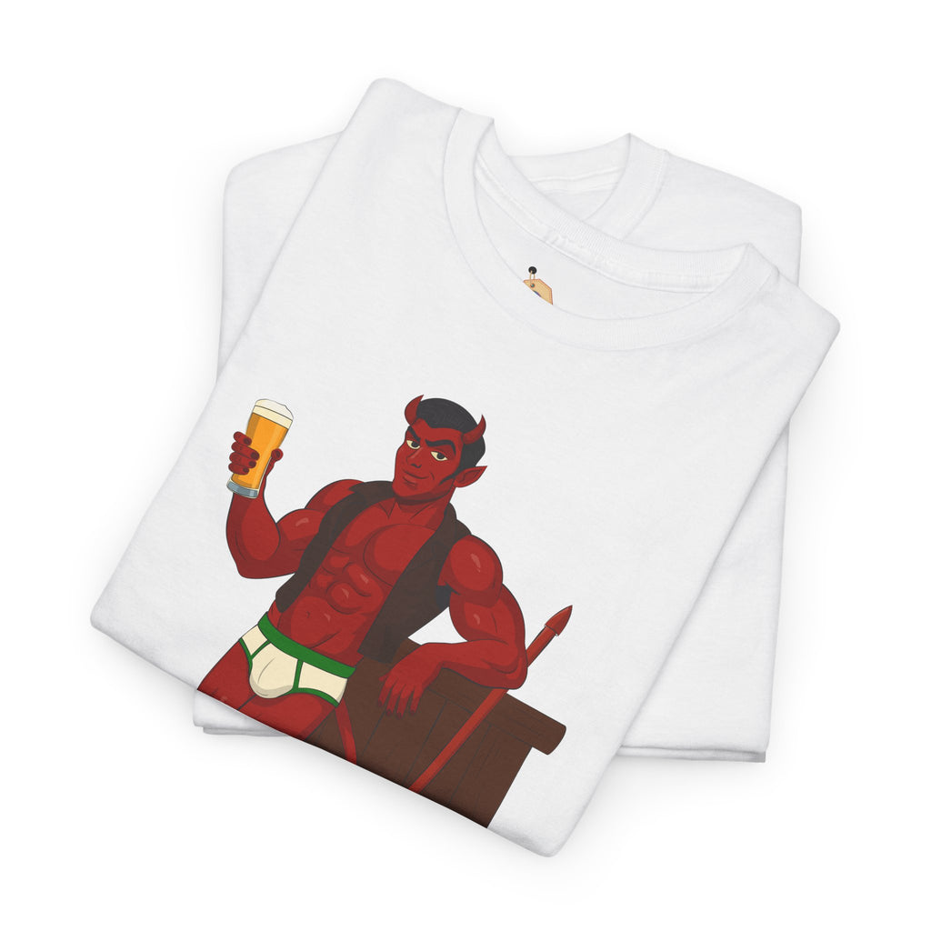 Saddle Up, Devil- Unisex Heavy Cotton Shirt