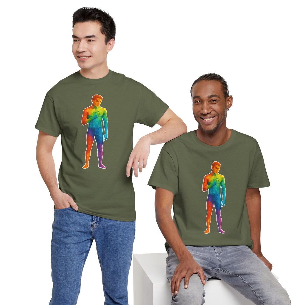 Geometric Pride Twink - Unisex Heavy Cotton Shirt