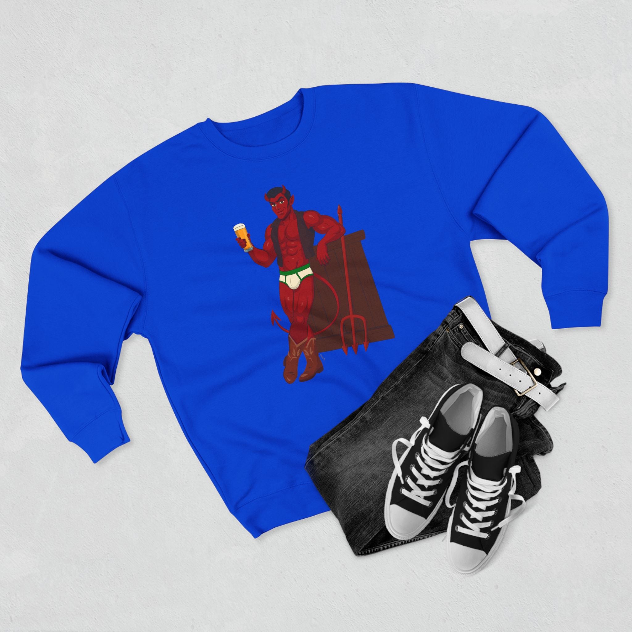 Saddle Up, Devil - Unisex Crewneck Sweatshirt