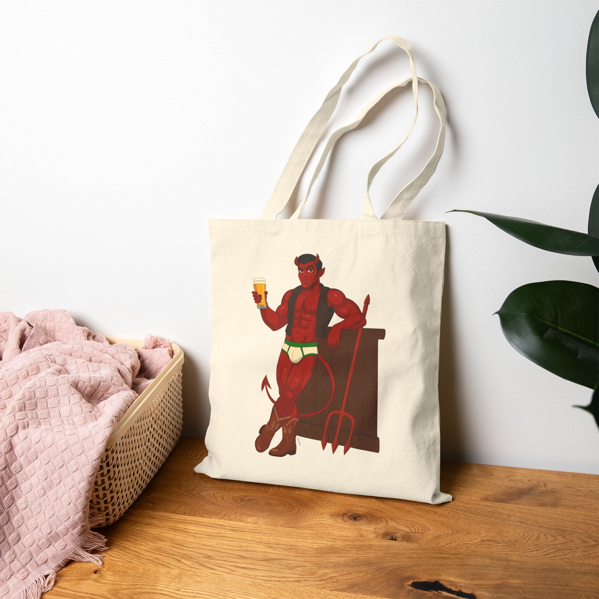 Saddle Up, Devil Tote Bag