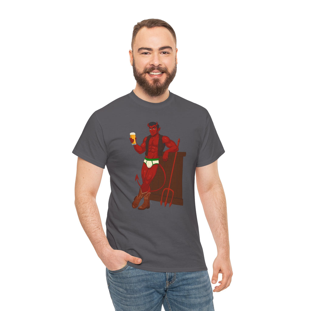 Saddle Up, Devil- Unisex Heavy Cotton Shirt