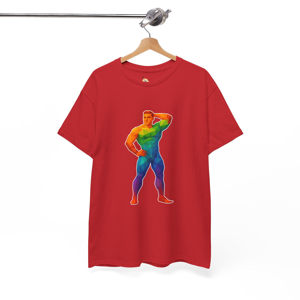Geometric Pride Hunk - Unisex Heavy Cotton Shirt