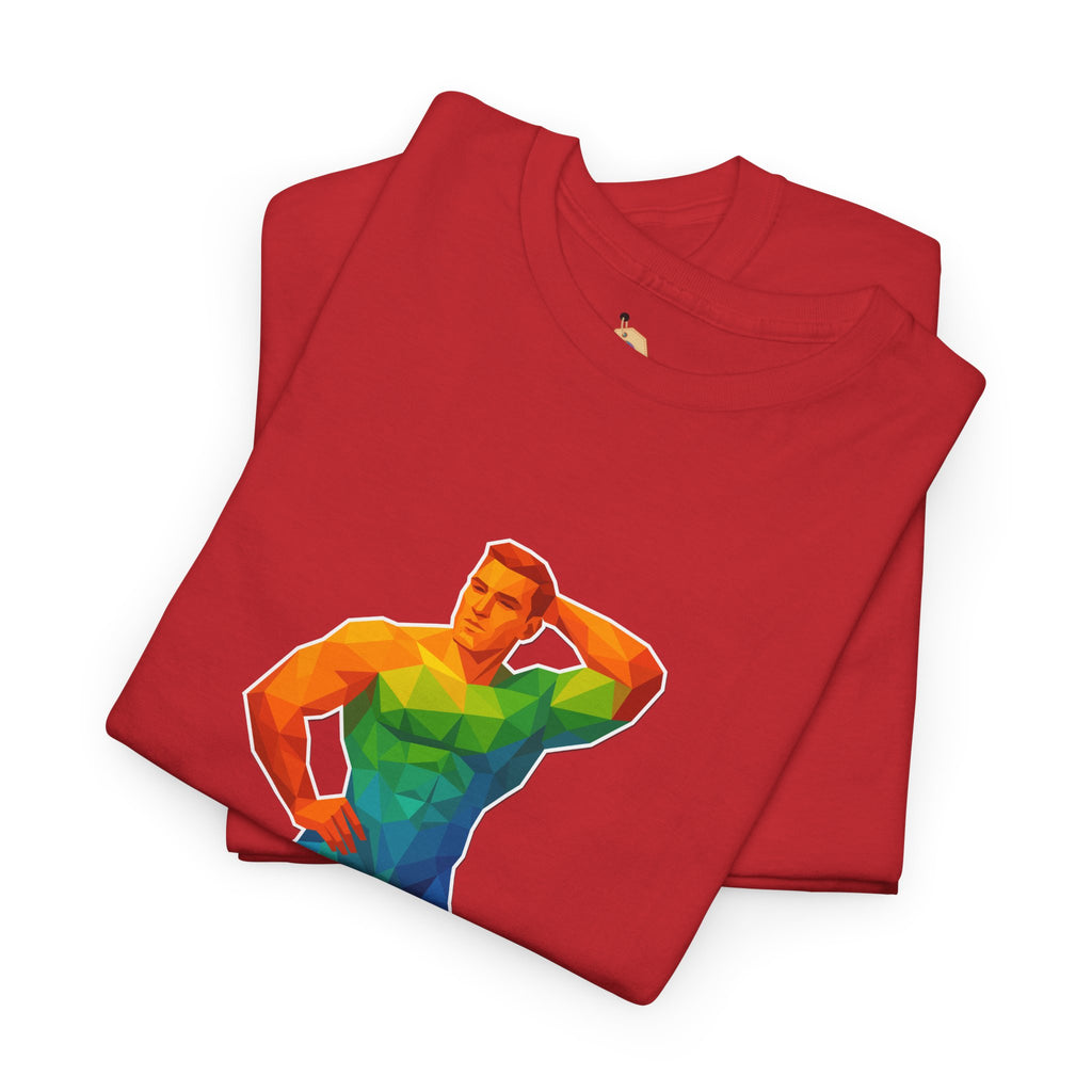 Geometric Pride Hunk - Unisex Heavy Cotton Shirt