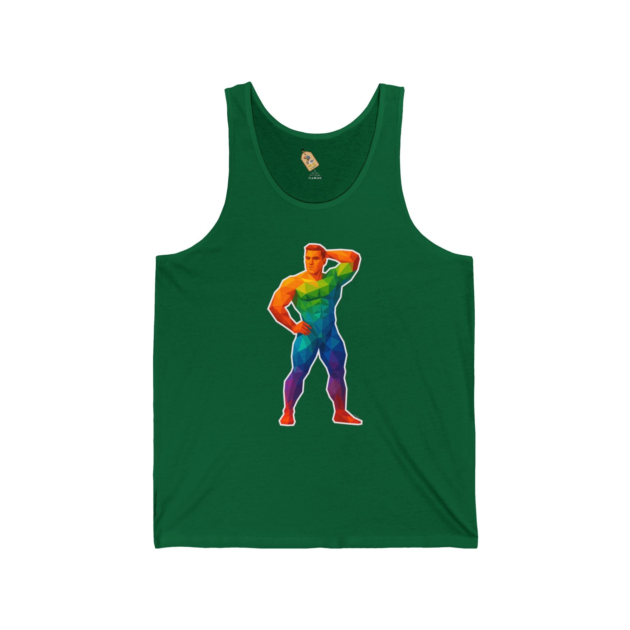 Geometric Pride Hunk - Unisex Jersey Tank