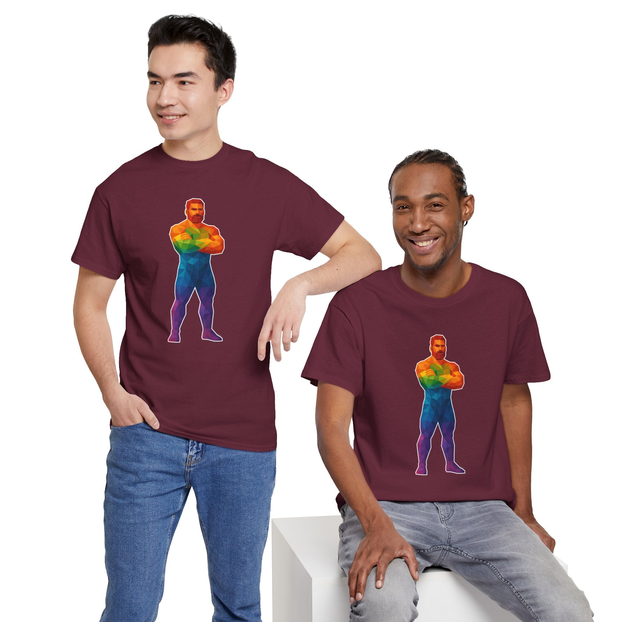 Geometric Pride Daddy - Unisex Heavy Cotton Shirt