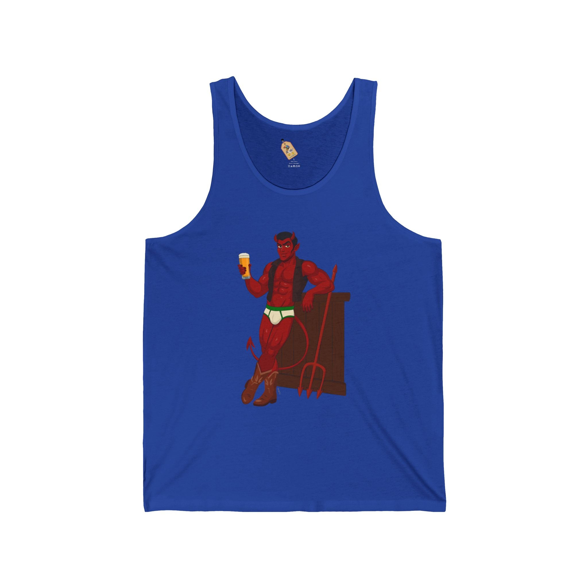 Saddle Up, Devil - Unisex Jersey Tank