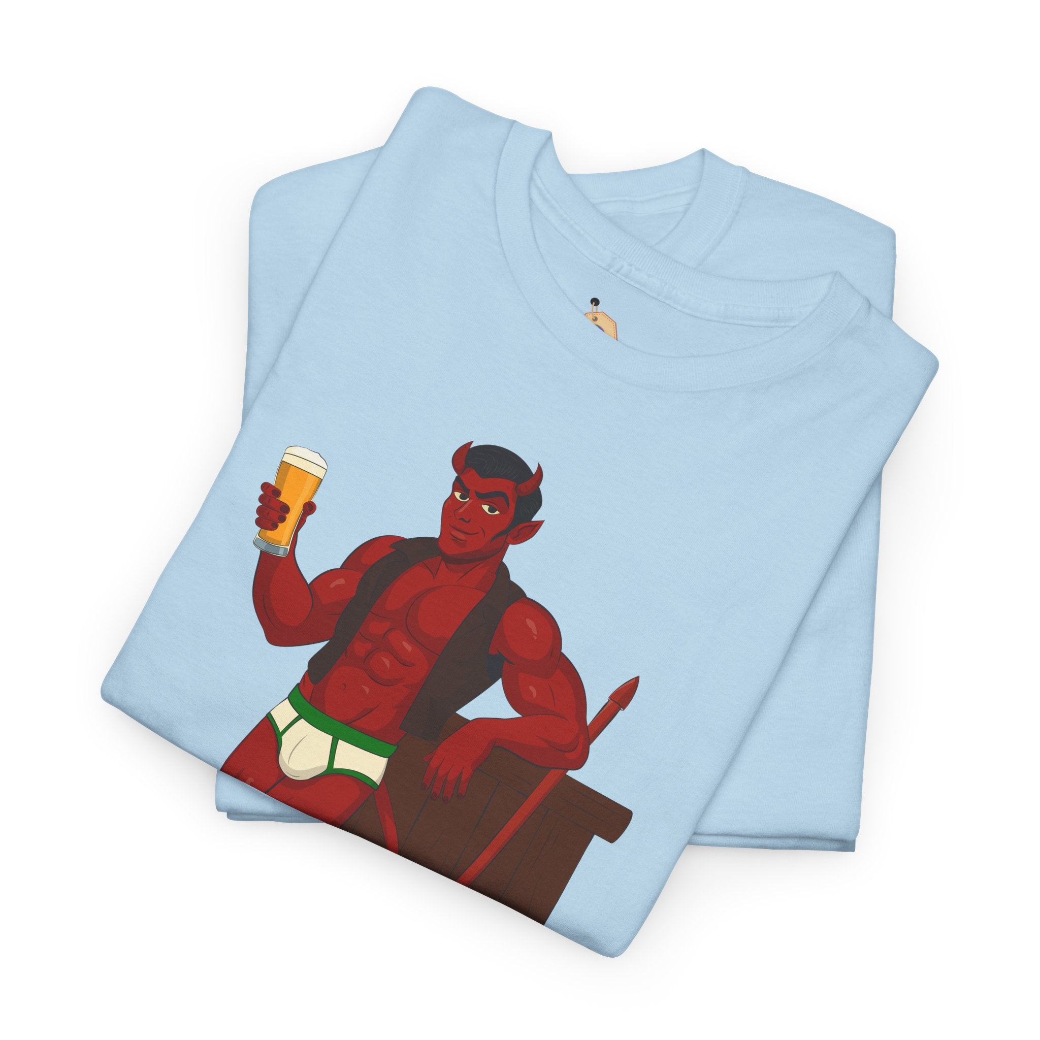 Saddle Up, Devil- Unisex Heavy Cotton Shirt