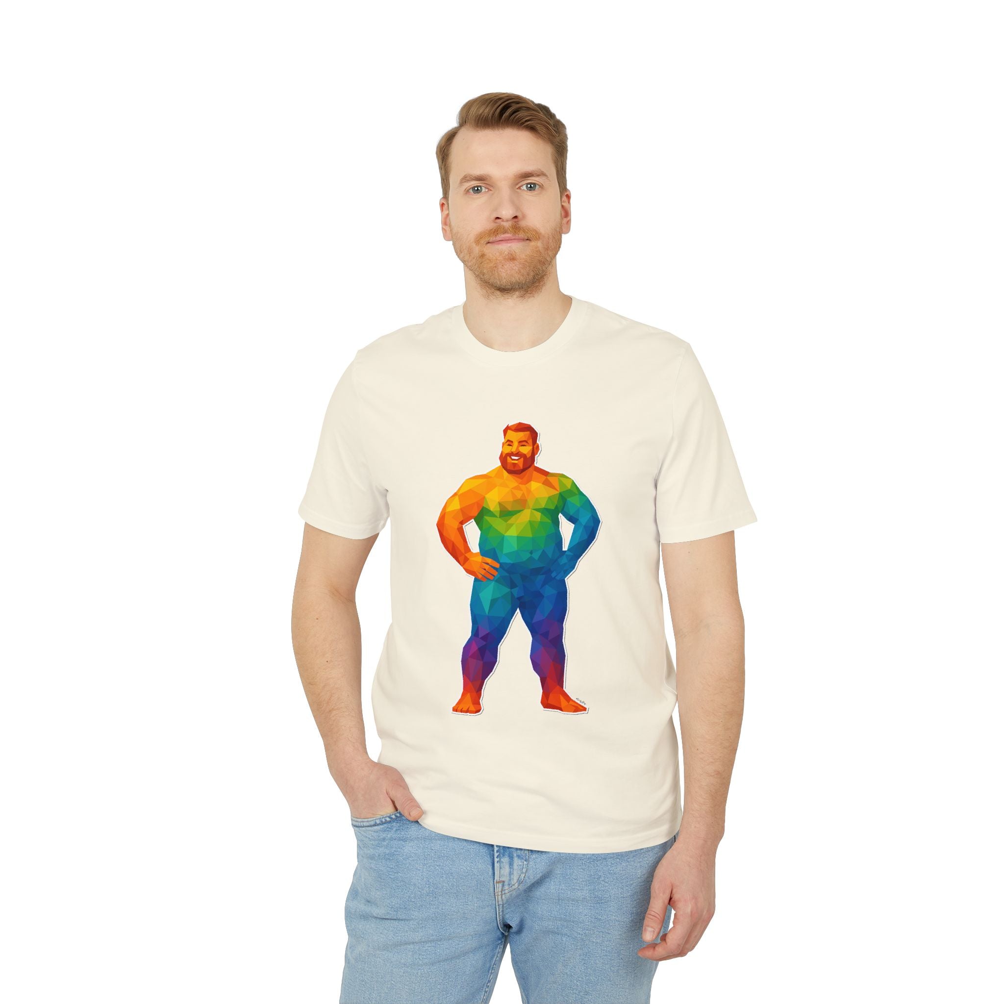 Geometric Pride Bear - Organic Staple T-shirt