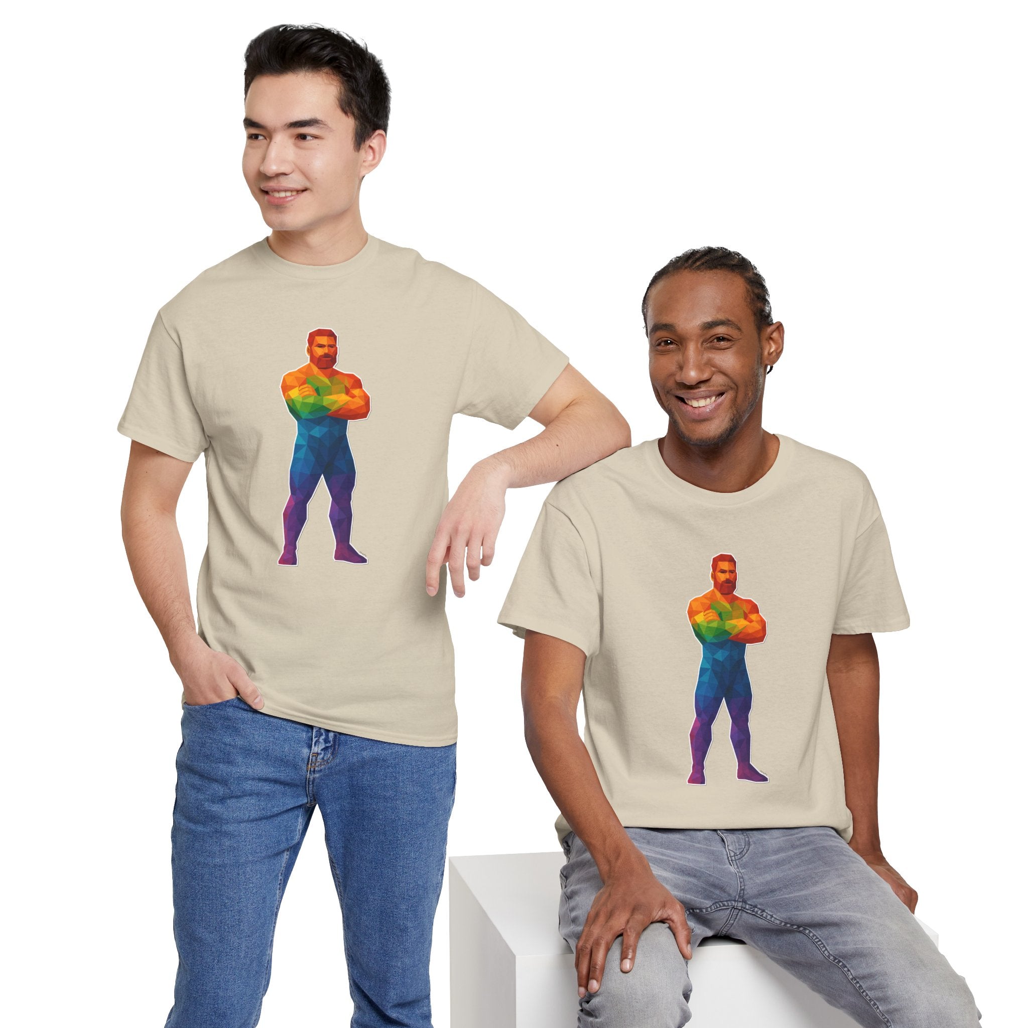 Geometric Pride Daddy - Unisex Heavy Cotton Shirt