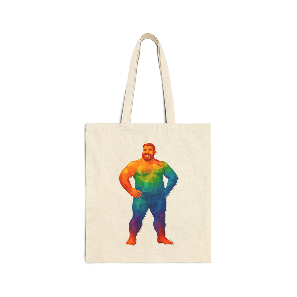 Geometric Pride Bear Tote Bag
