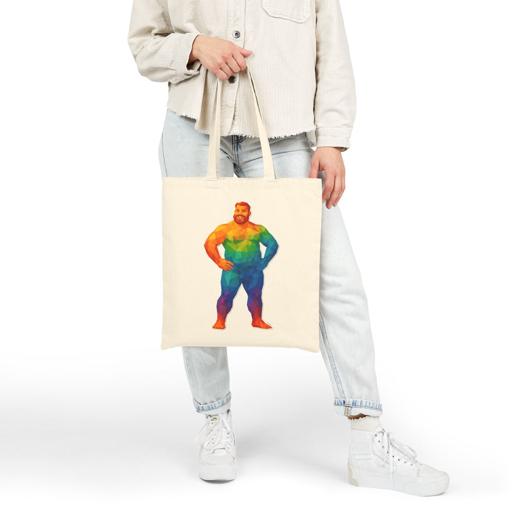 Geometric Pride Bear Tote Bag
