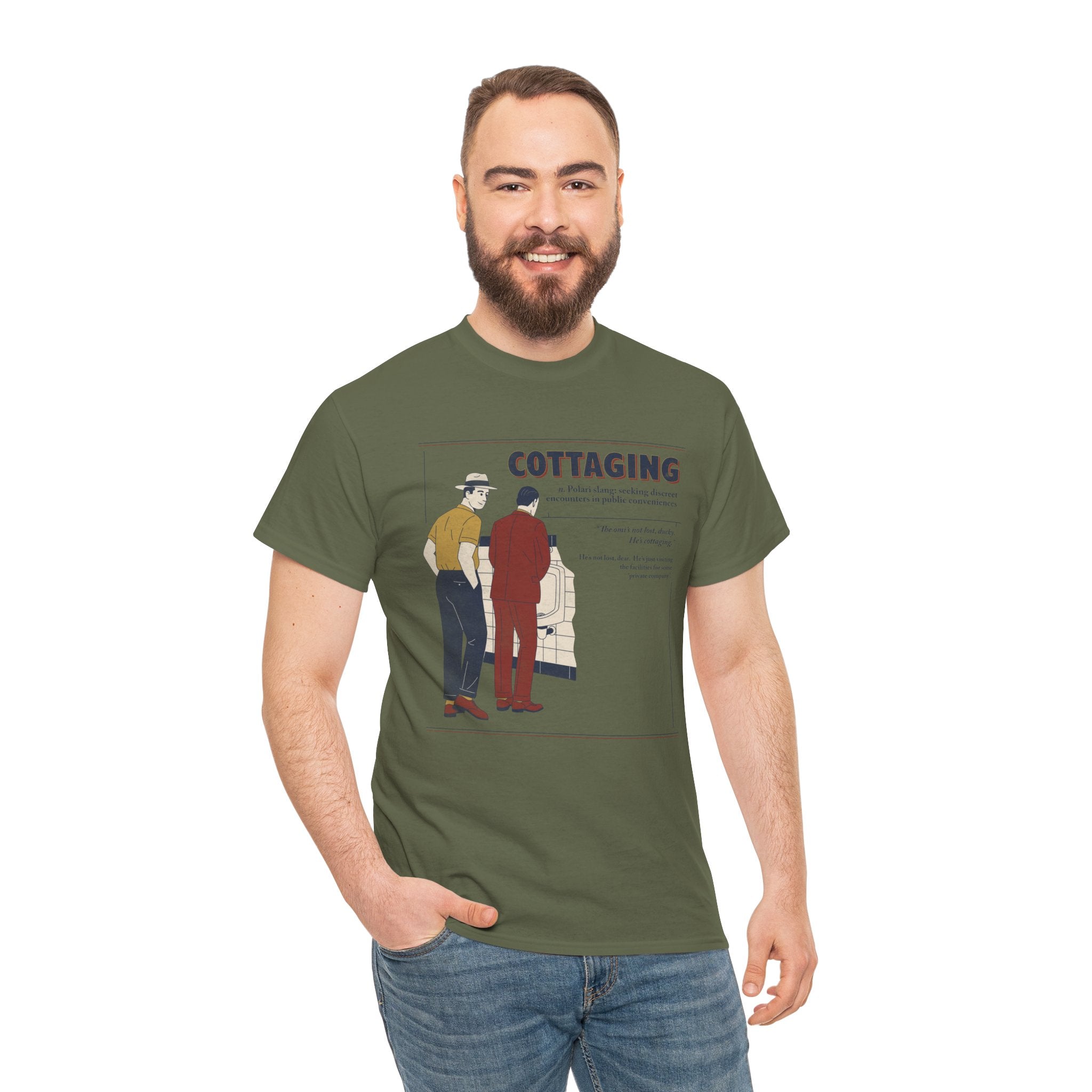 Polari: Cottaging - Unisex Heavy Cotton Shirt