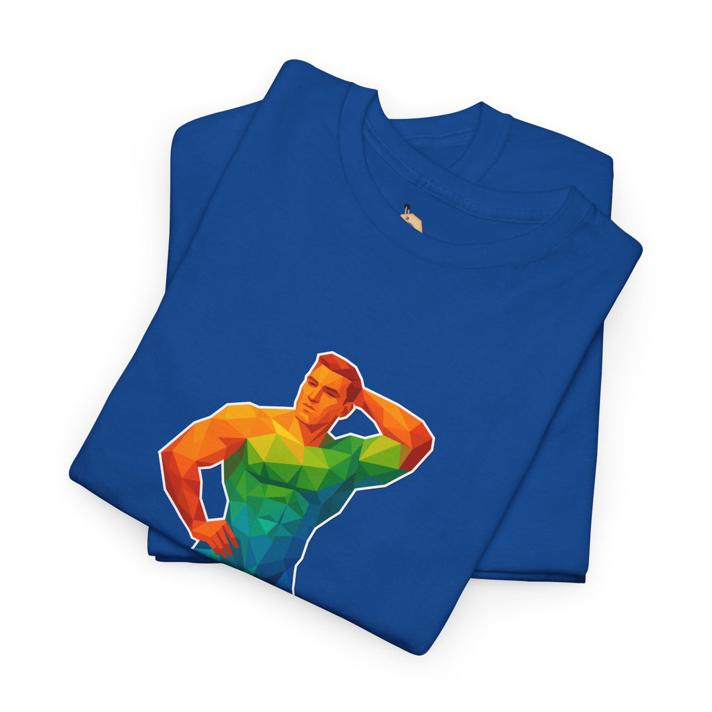 Geometric Pride Hunk - Unisex Heavy Cotton Shirt