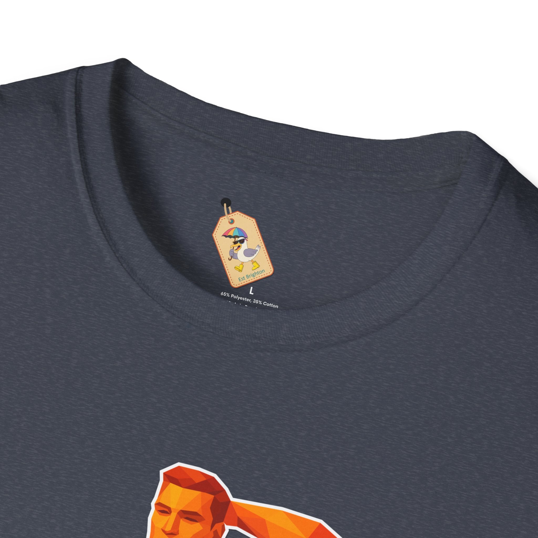 Geometric Pride Hunk - Unisex Softstyle T-Shirt