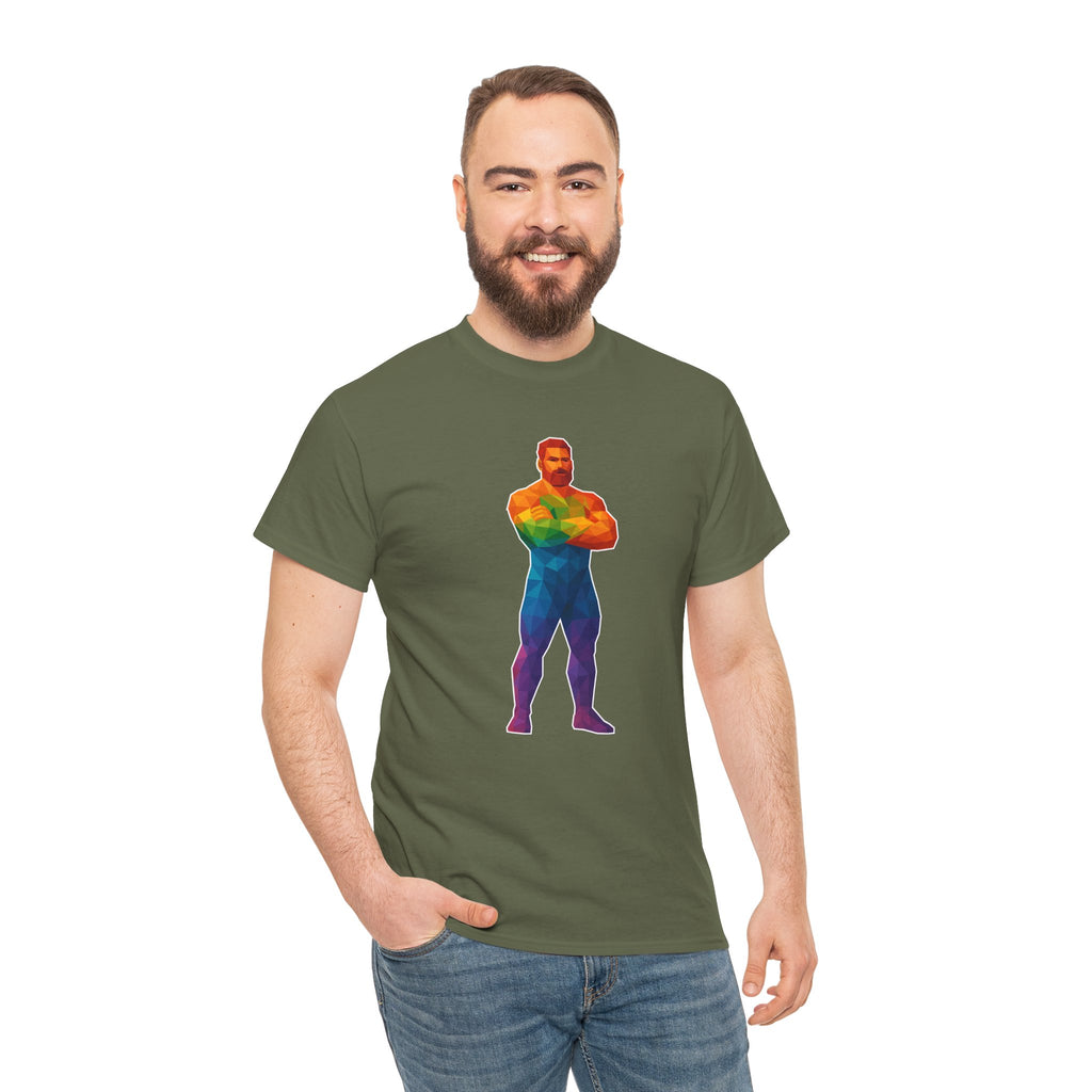 Geometric Pride Daddy - Unisex Heavy Cotton Shirt