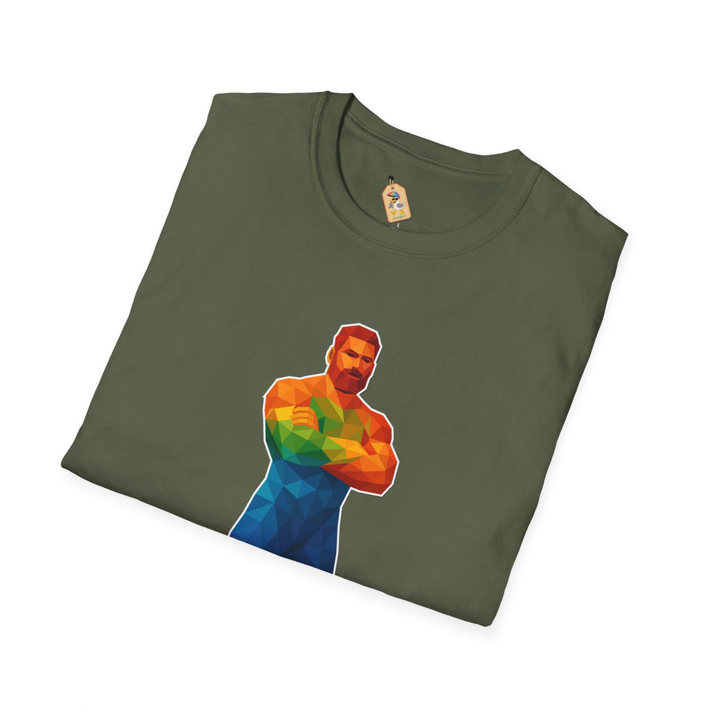 Geometric Pride Daddy - Unisex Softstyle T-Shirt