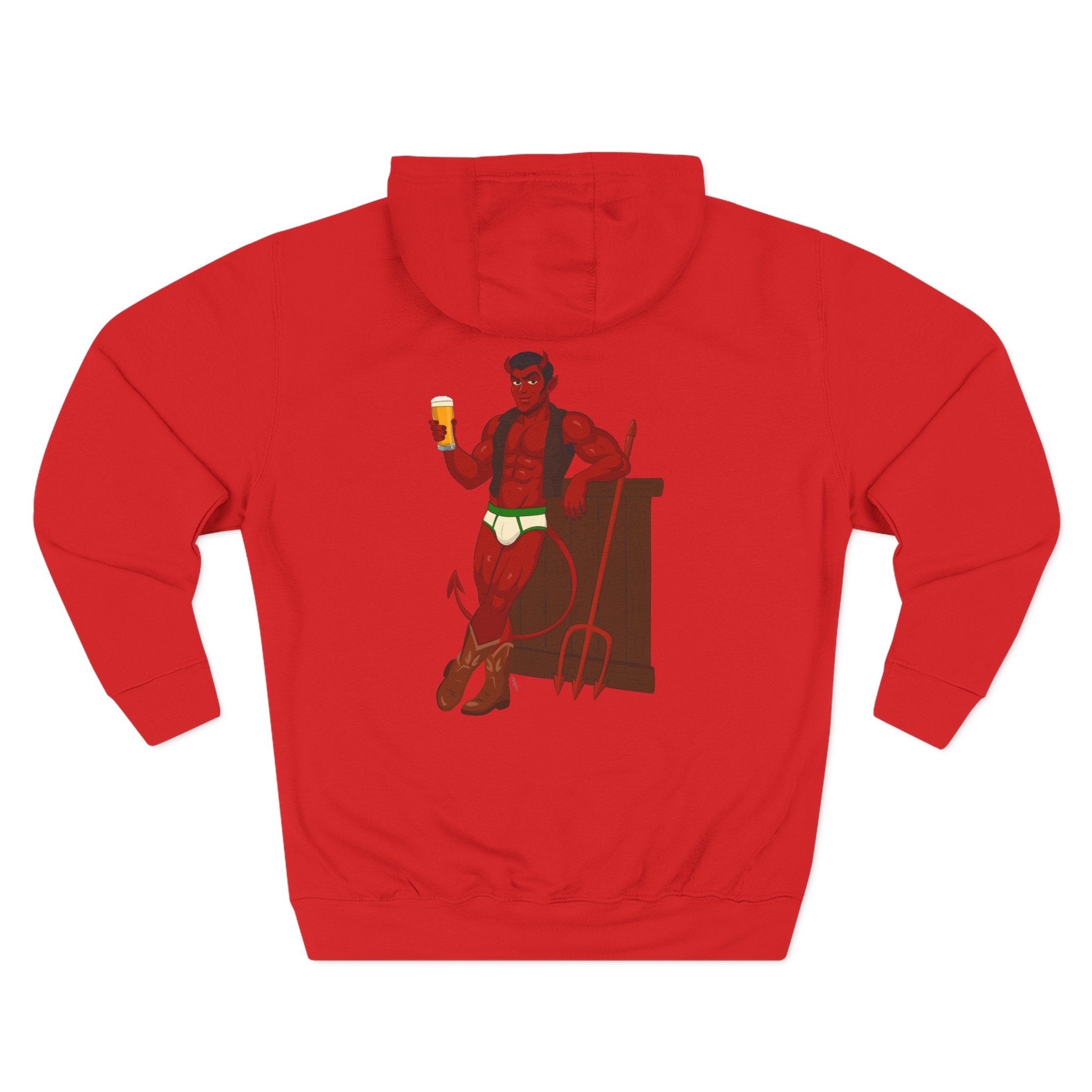 Saddle Up, Devil - Three-Panel Fleece Hoodie