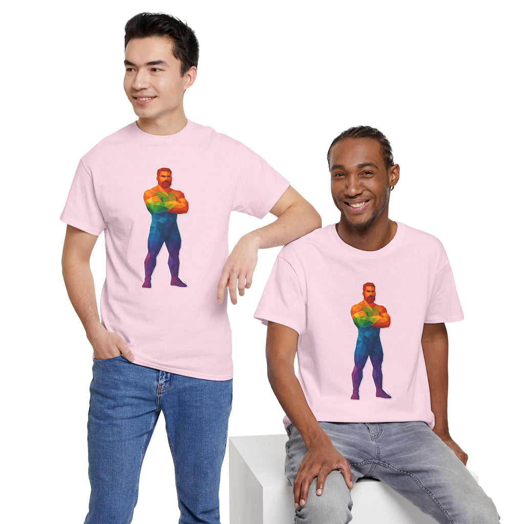 Geometric Pride Daddy - Unisex Heavy Cotton Shirt