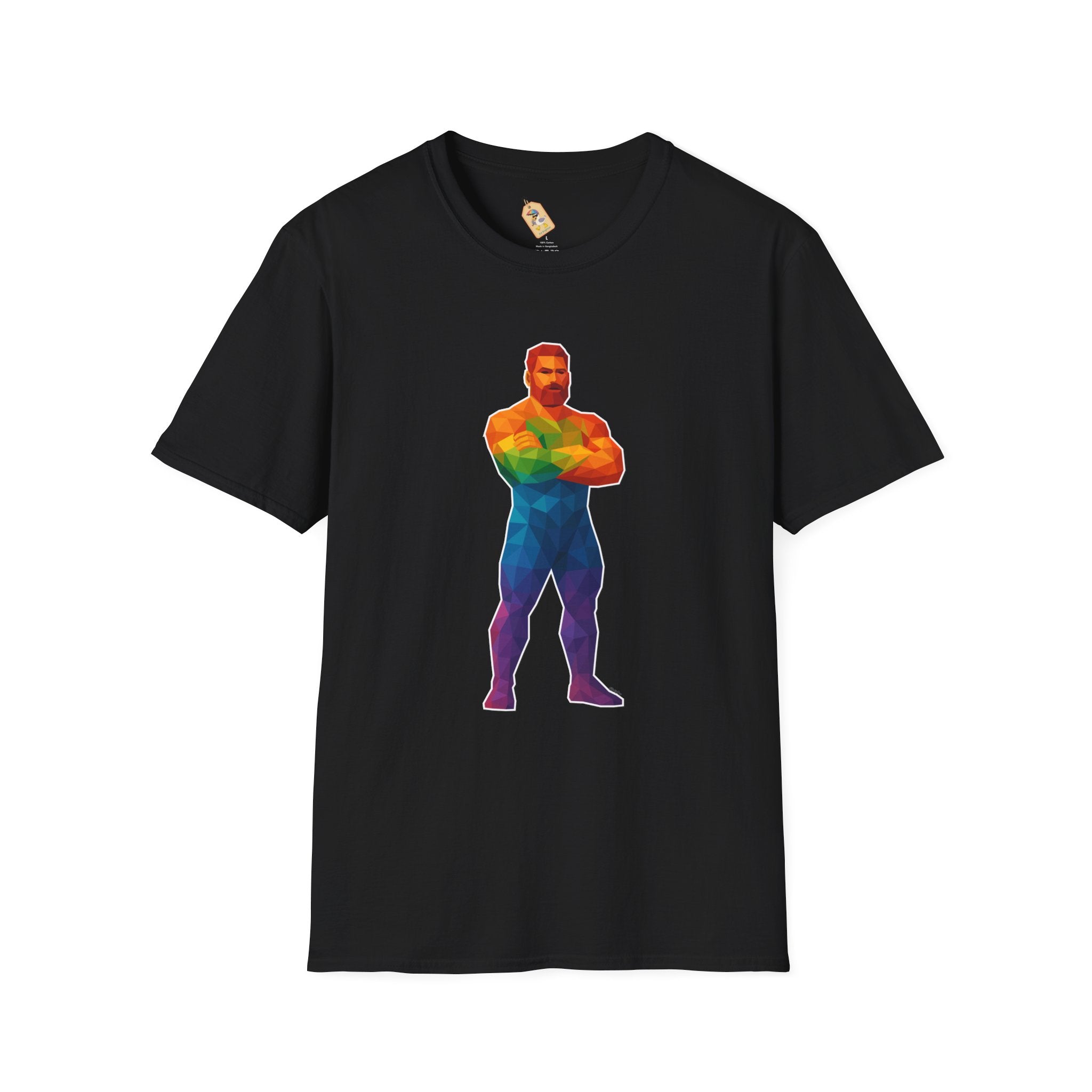 Geometric Pride Daddy - Unisex Softstyle T-Shirt