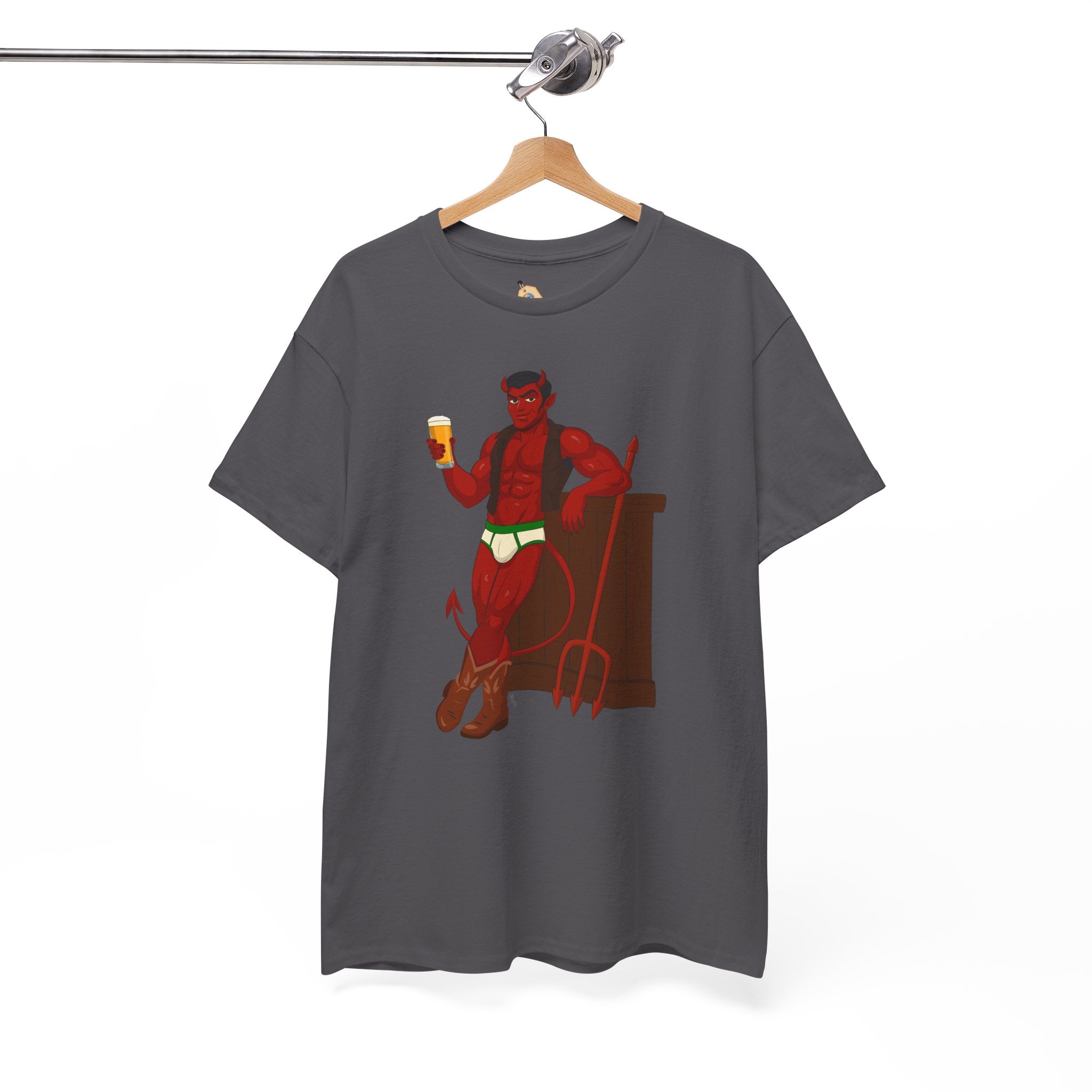 Saddle Up, Devil- Unisex Heavy Cotton Shirt
