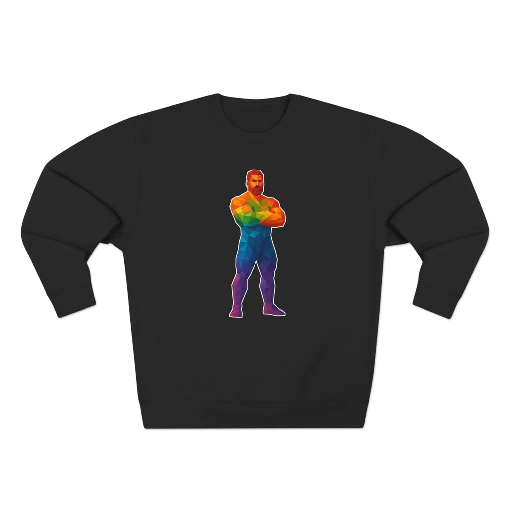 Geometric Pride Daddy - Unisex Crewneck Sweatshirt