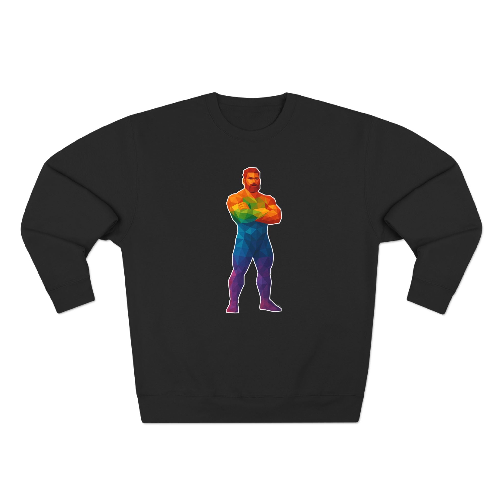 Geometric Pride Daddy - Unisex Crewneck Sweatshirt