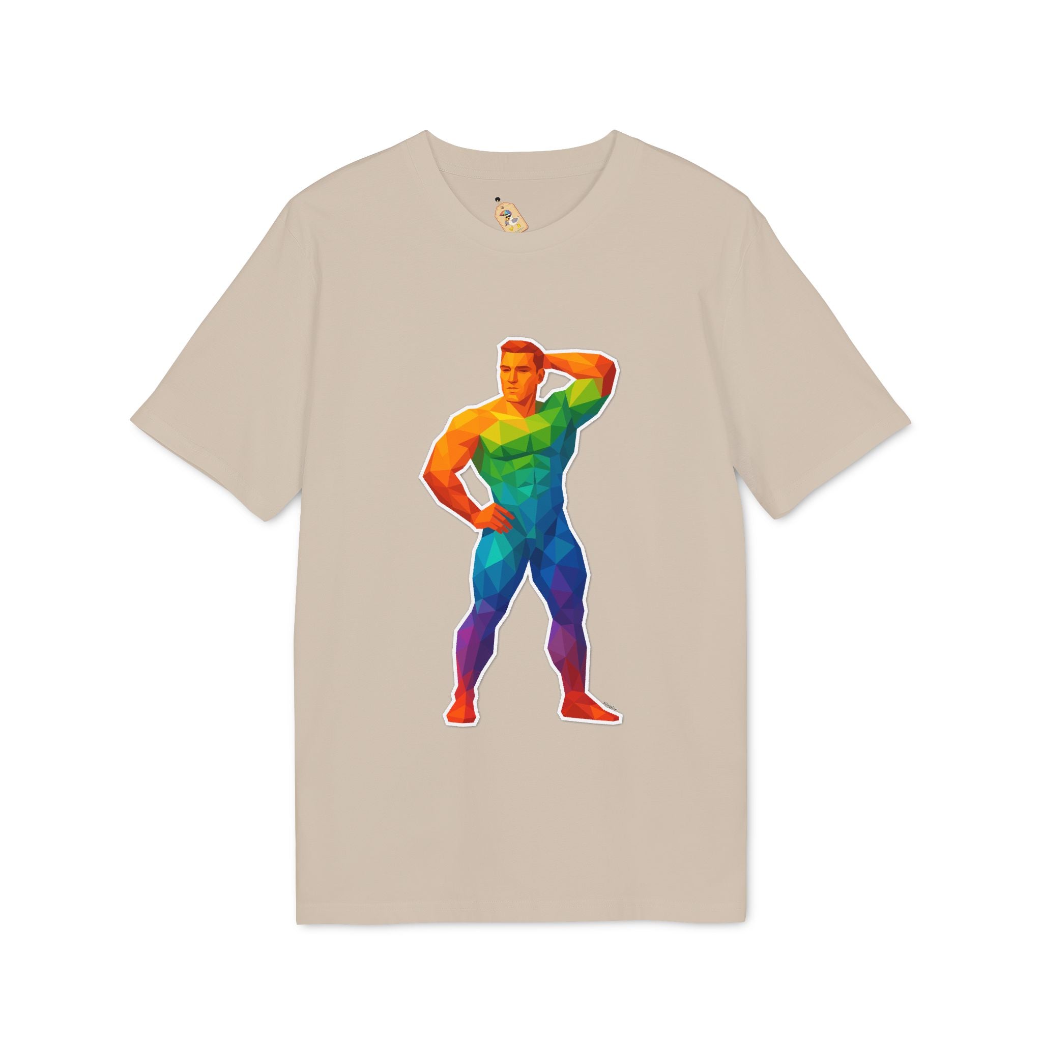 Geometric Pride Hunk - Organic Staple T-shirt