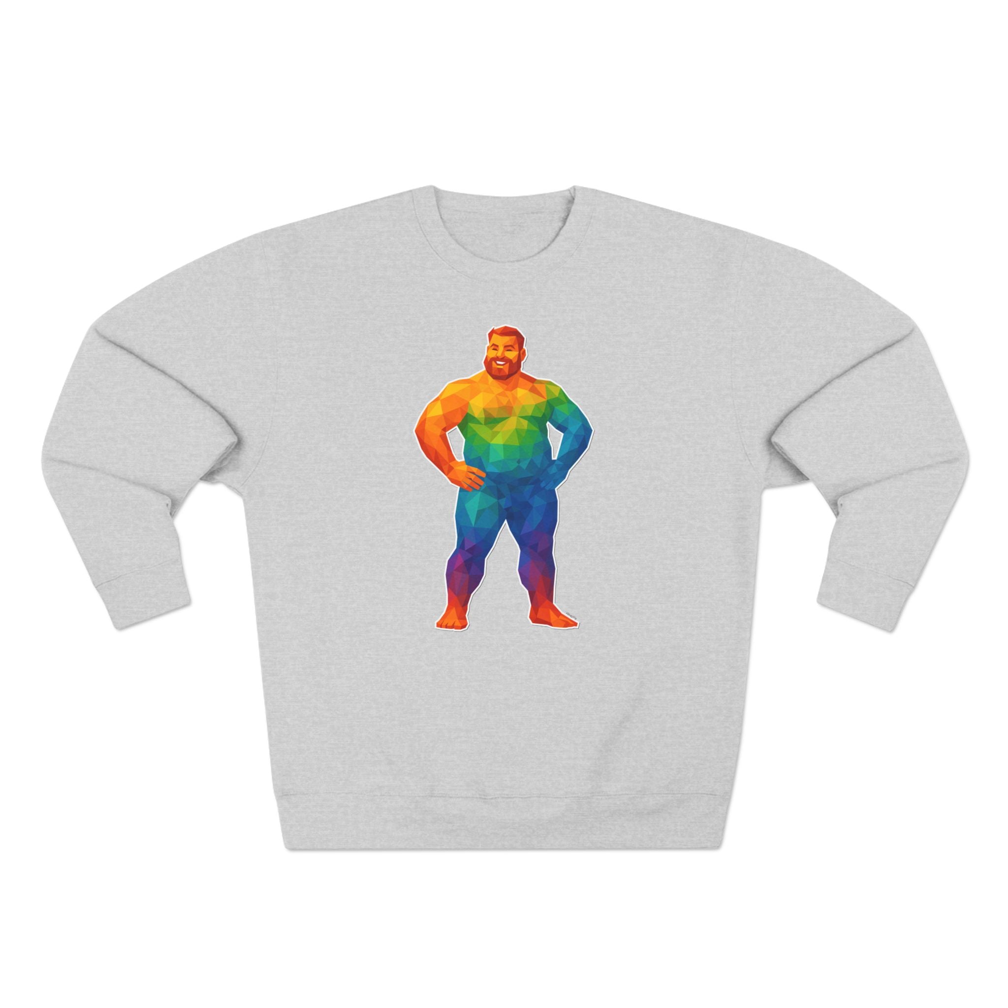Geometric Pride Bear - Unisex Crewneck Sweatshirt