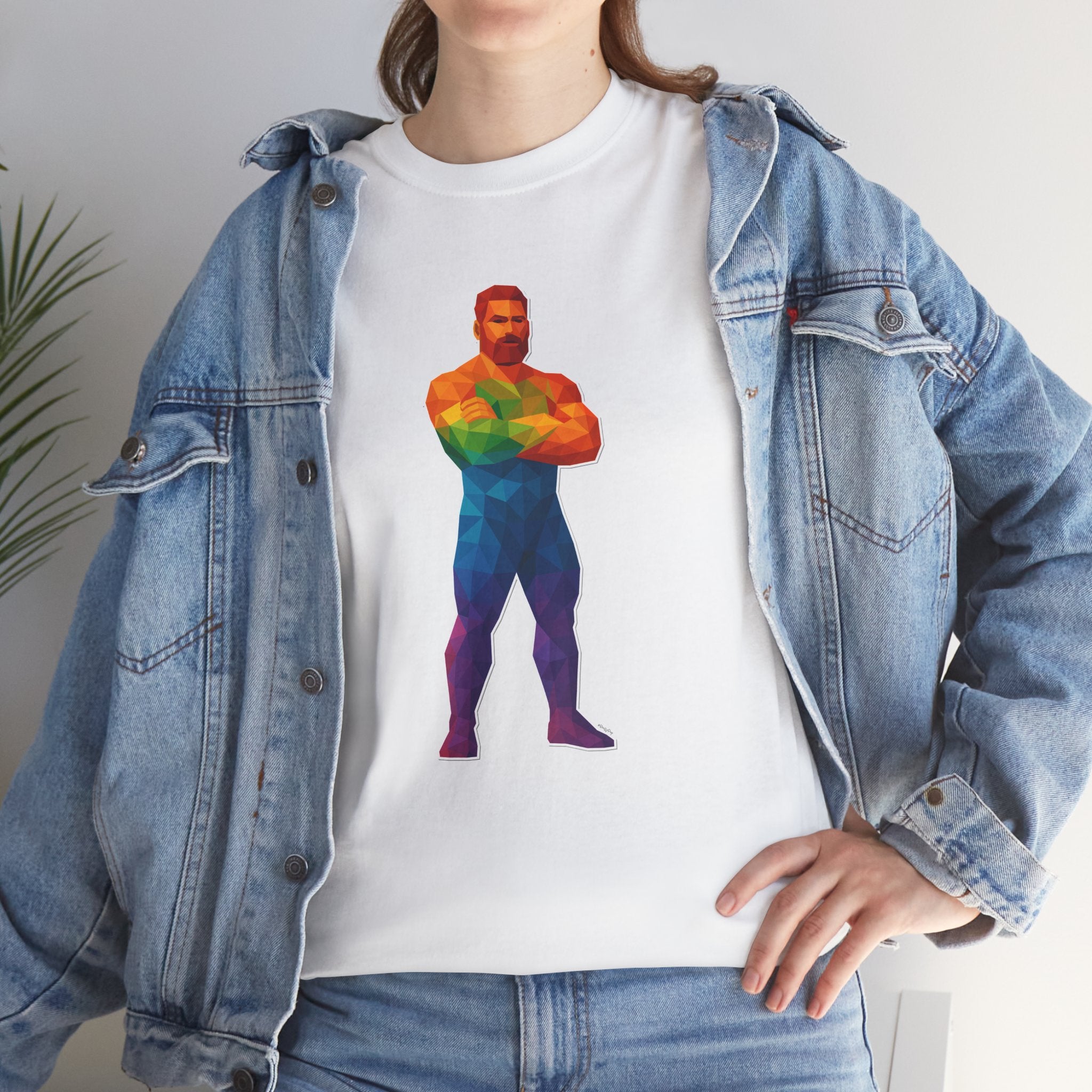 Geometric Pride Daddy - Unisex Heavy Cotton Shirt