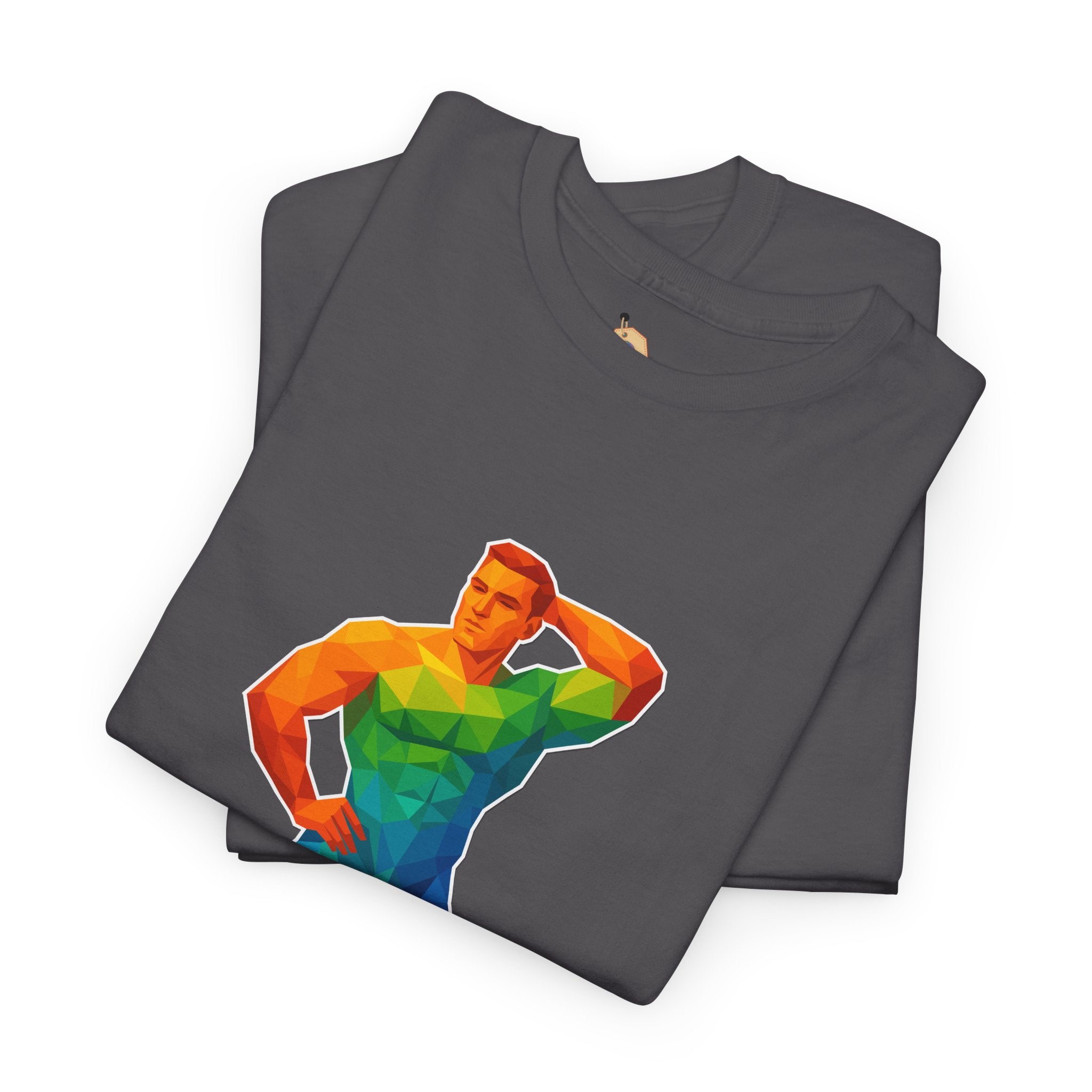 Geometric Pride Hunk - Unisex Heavy Cotton Shirt