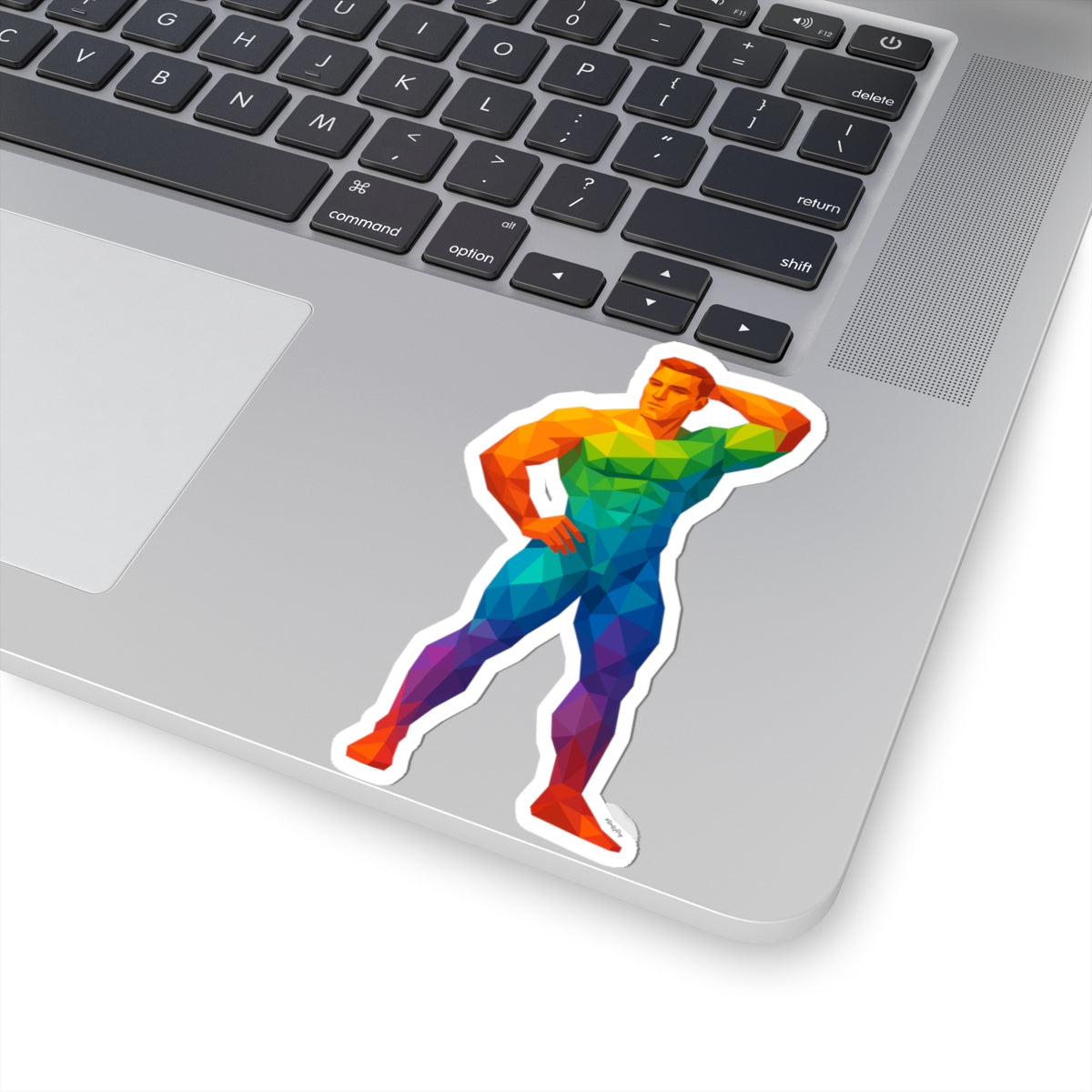 Geometric Pride Hunk - Cut Stickers