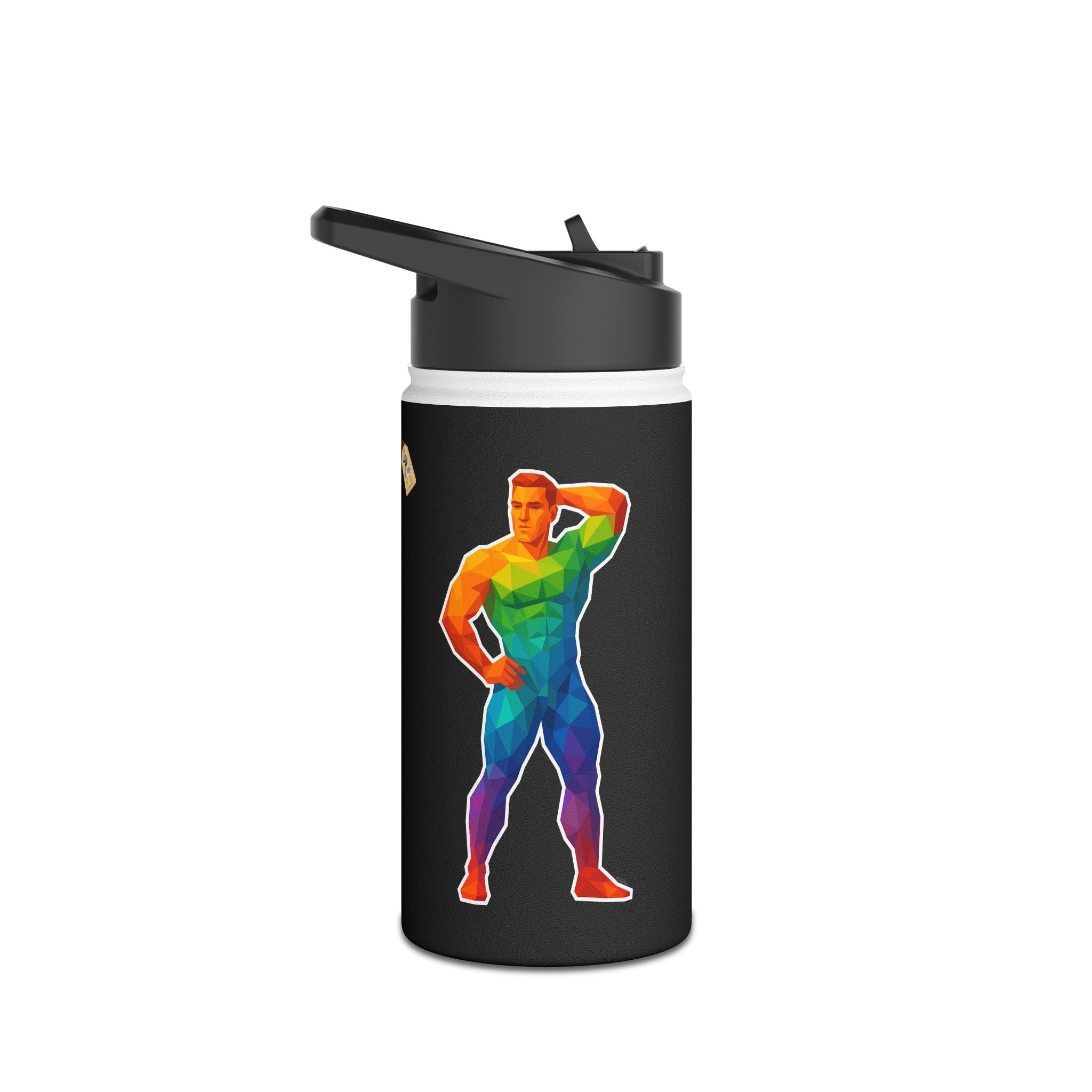 Geometric Pride Hunk Stainless Steel Water Bottle