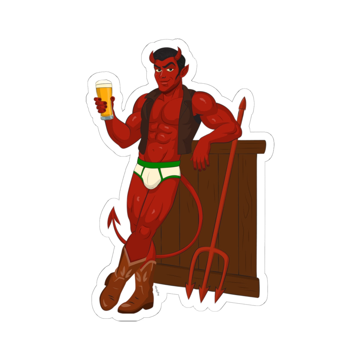 Saddle Up, Devil - Cut Stickers