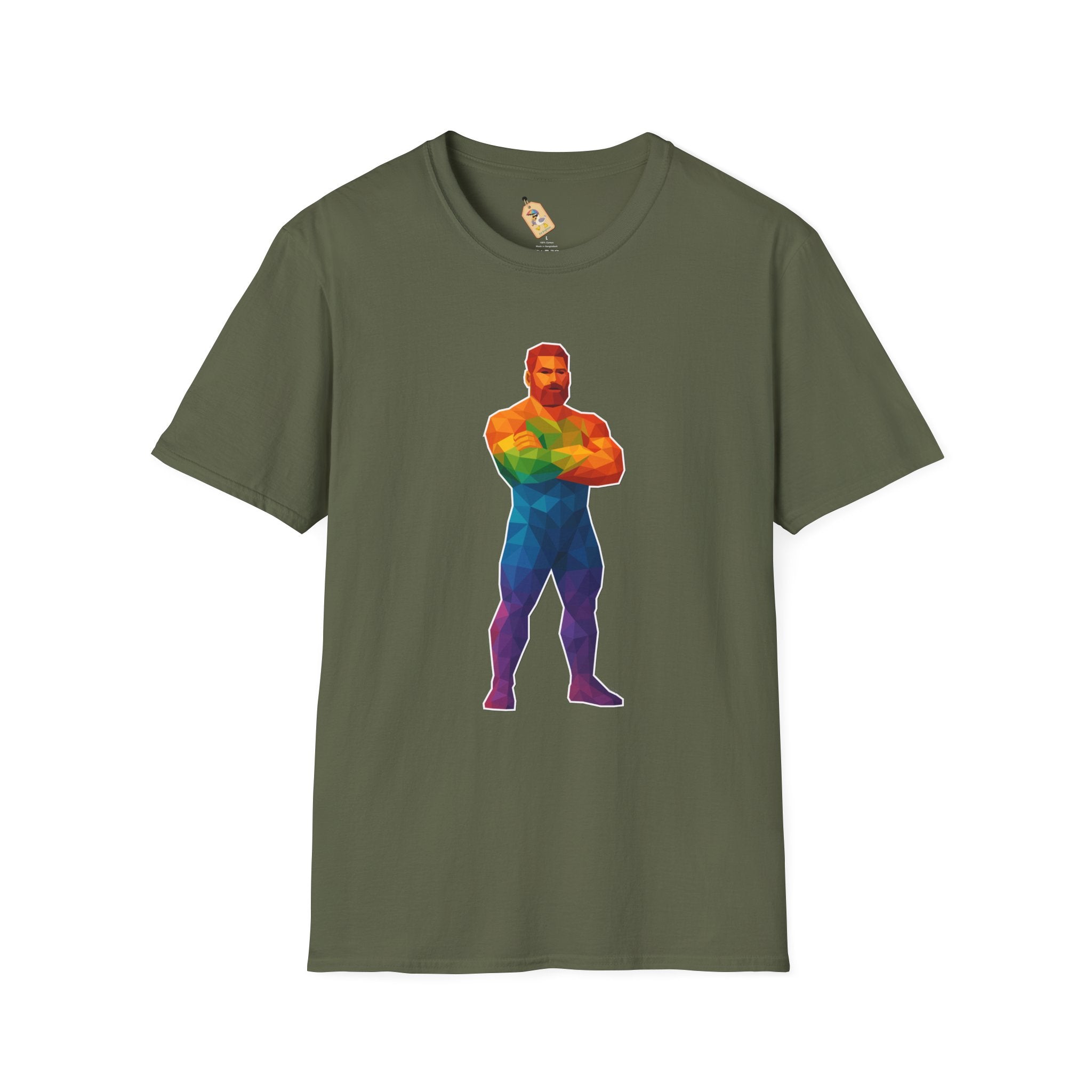 Geometric Pride Daddy - Unisex Softstyle T-Shirt