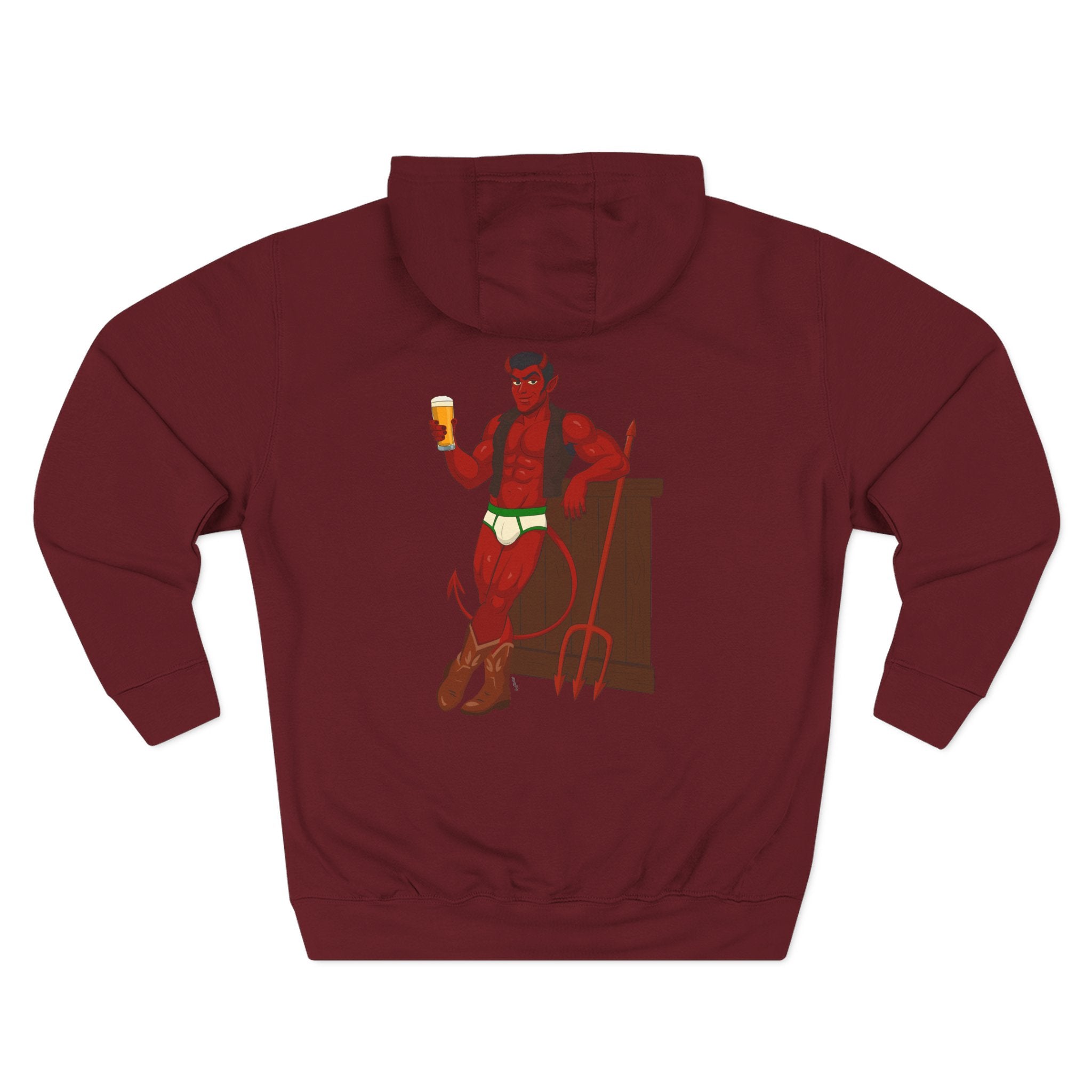 Saddle Up, Devil - Three-Panel Fleece Hoodie