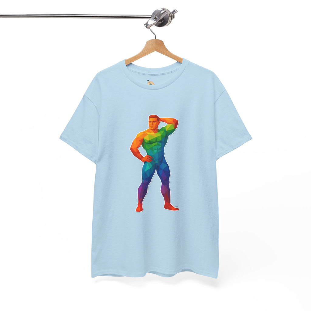 Geometric Pride Hunk - Unisex Heavy Cotton Shirt