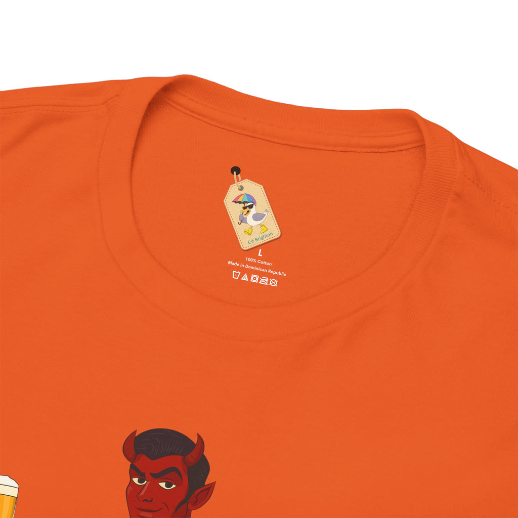 Saddle Up, Devil- Unisex Heavy Cotton Shirt