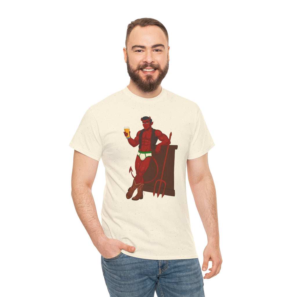 Saddle Up, Devil- Unisex Heavy Cotton Shirt