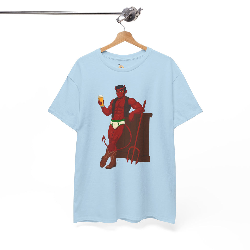 Saddle Up, Devil- Unisex Heavy Cotton Shirt