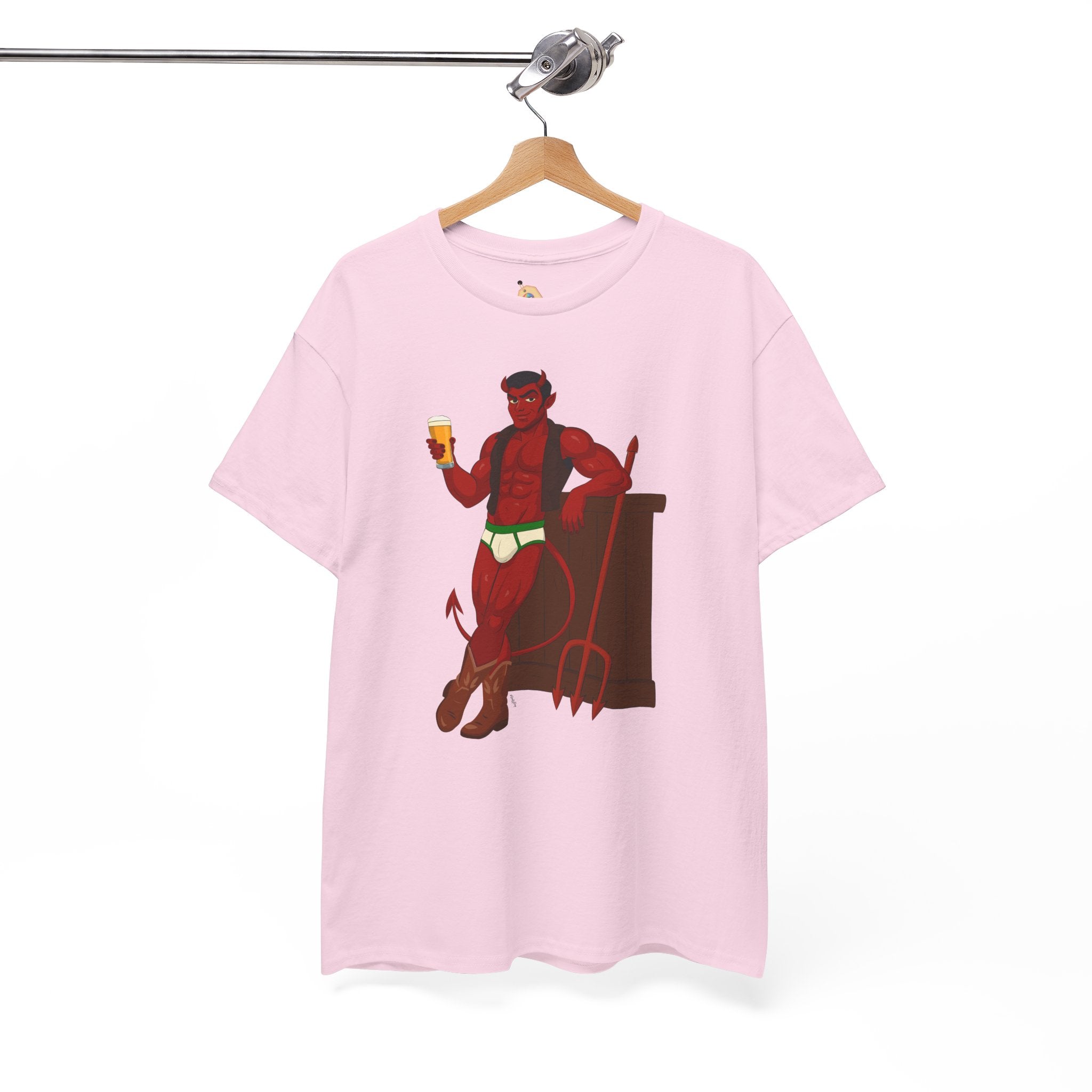 Saddle Up, Devil- Unisex Heavy Cotton Shirt