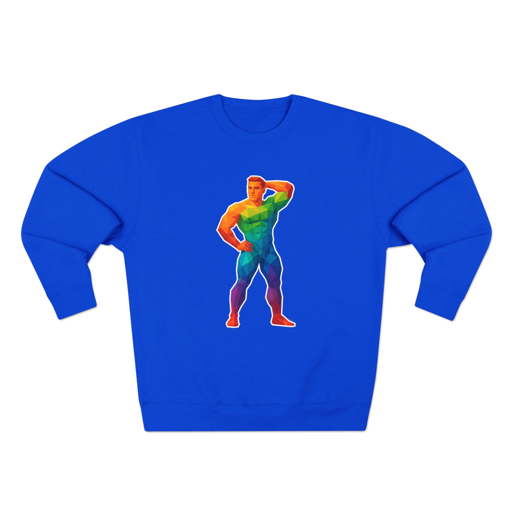 Geometric Pride Hunk - Unisex Crewneck Sweatshirt