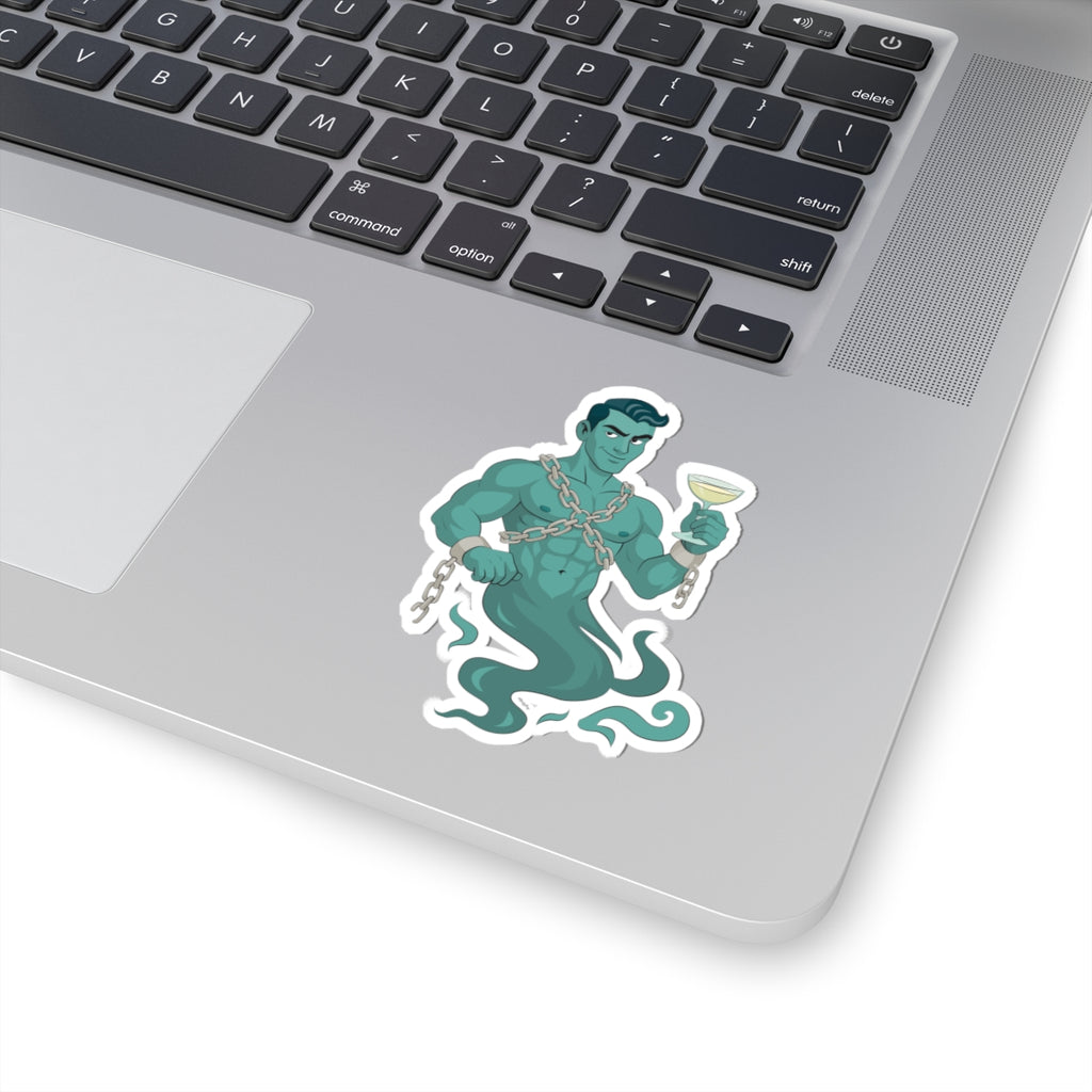 Hunk in chains - Cut Stickers
