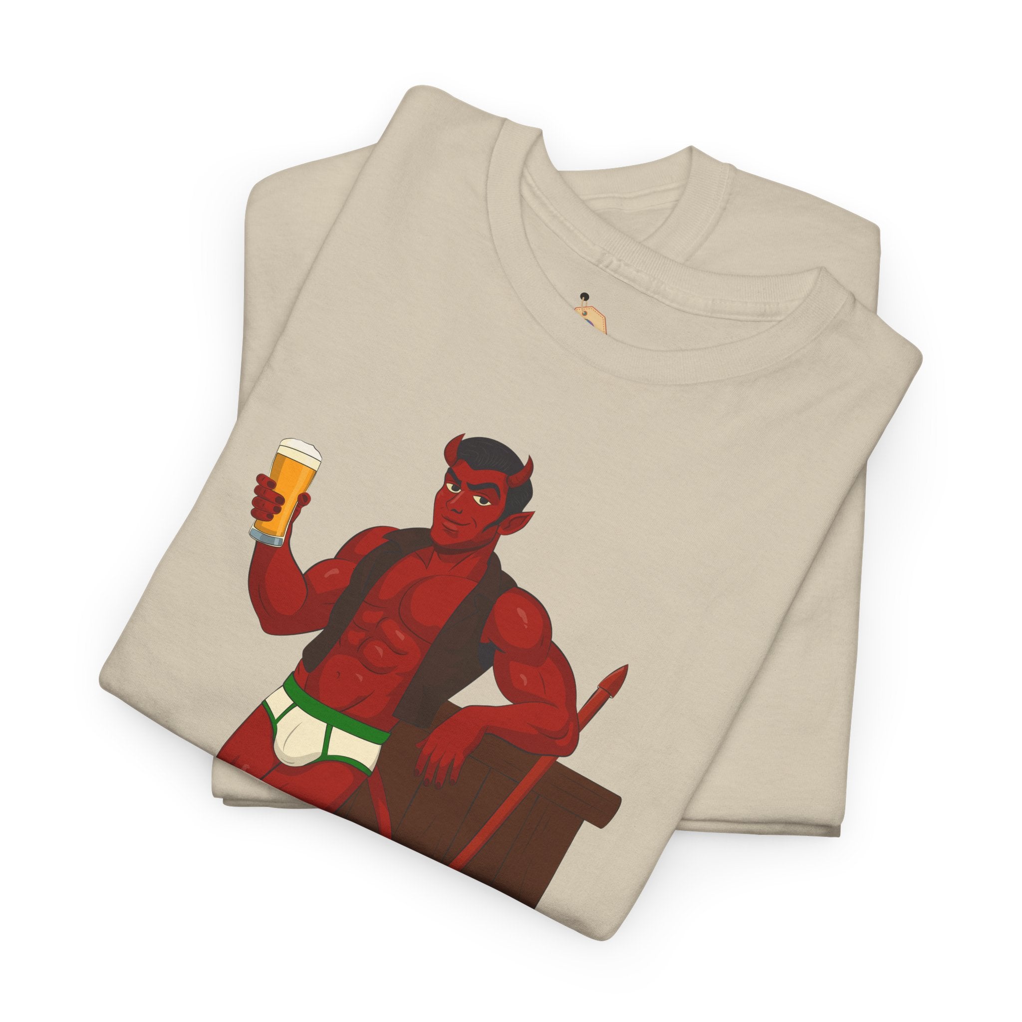 Saddle Up, Devil- Unisex Heavy Cotton Shirt