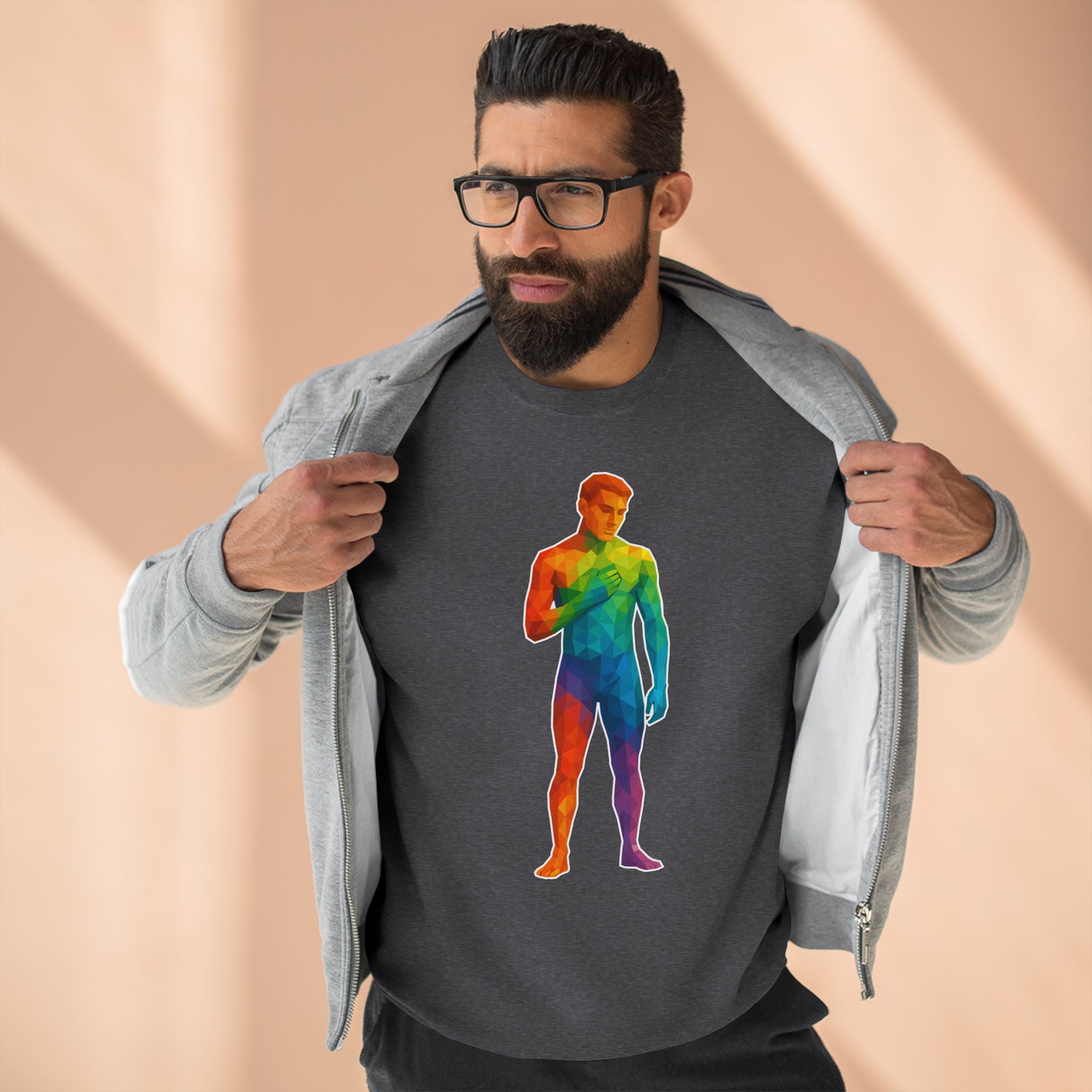 Geometric Pride Twink - Unisex Crewneck Sweatshirt